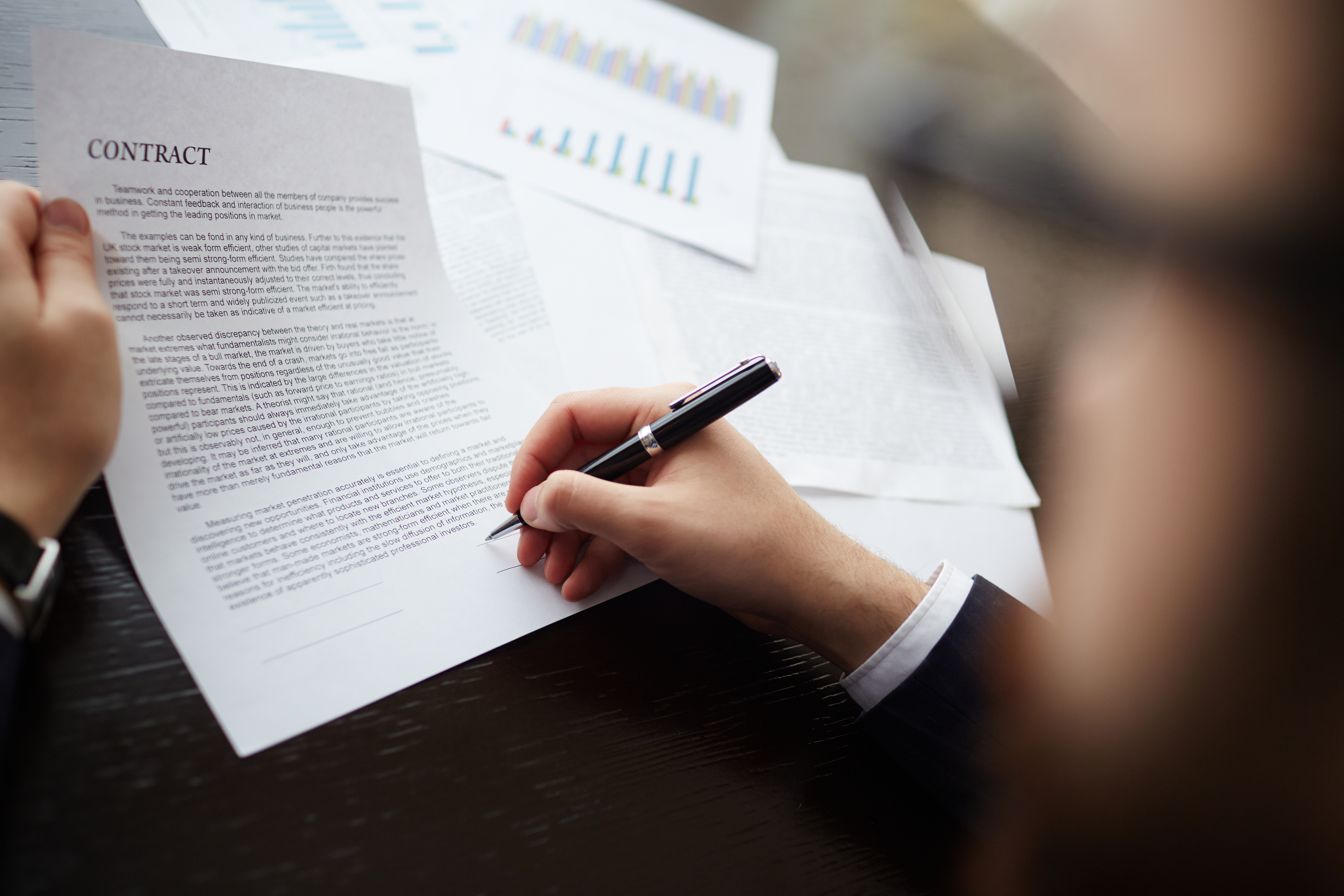 Executive closing deal